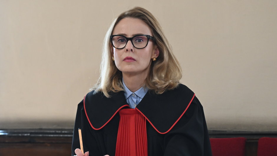 Prokurator Agnieszka Barbarowicz na sali Sądu Rejonowego w Gdańsku