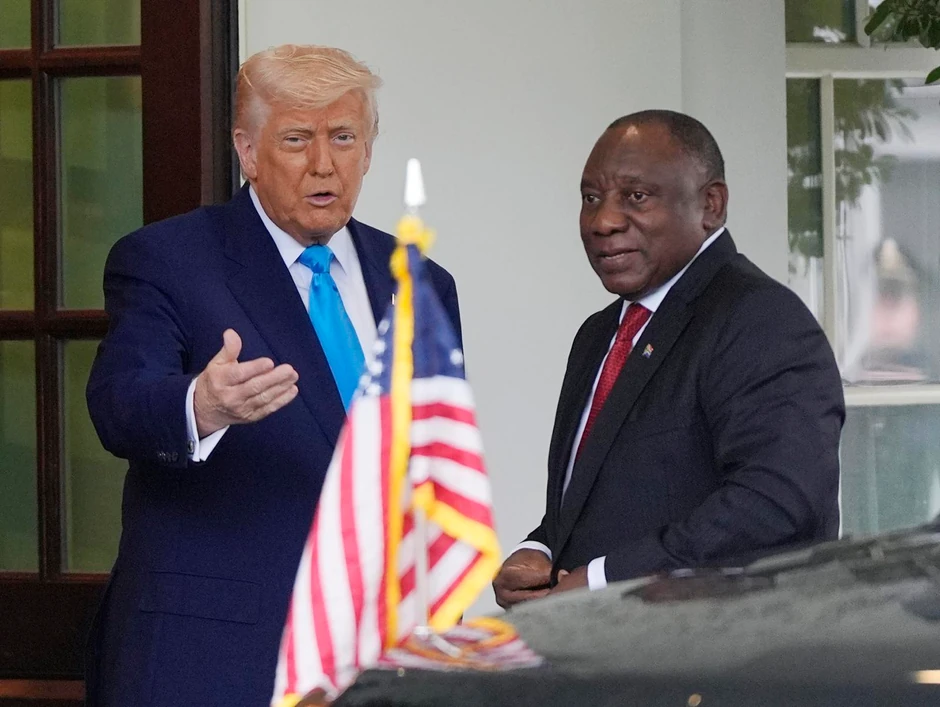 Donald Tramp i Siril Ramafosa