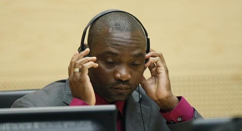 Germain Katanga, a Congolese national, sits in the courtroom of the ICC during the closing statements in the trial against Katanga and Ngudjolo Chui in The Hague May 15, 2012. REUTERS/Michael Kooren