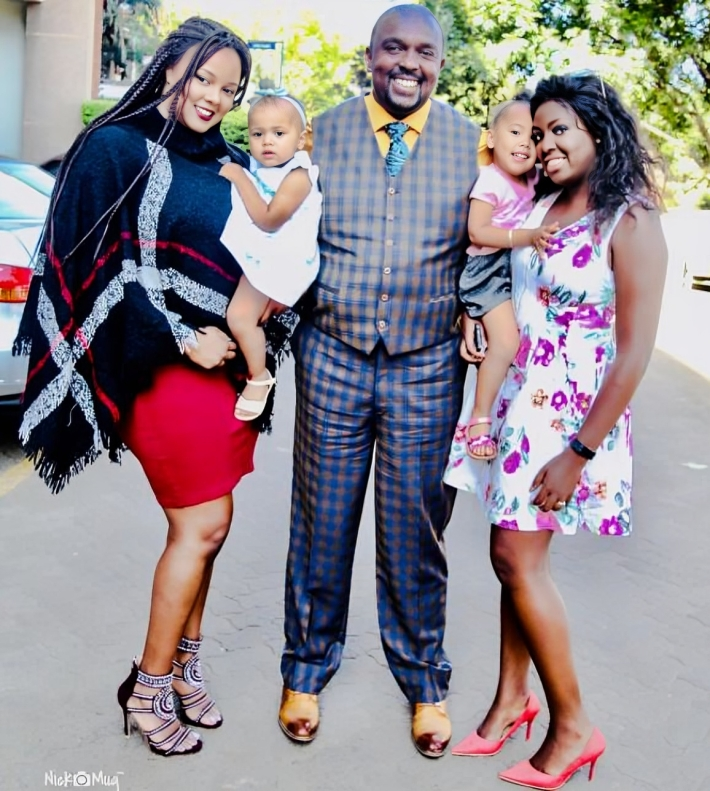 The late JCC Bishop Allan Kiuna and his daughters Stephanie and Vanessa
