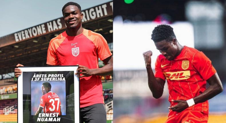 Ernest Nuamah voted Danish Super Liga player of the year