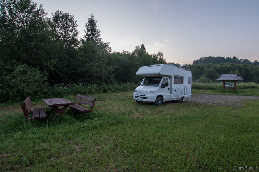 Kamperem na dziko w Bieszczady