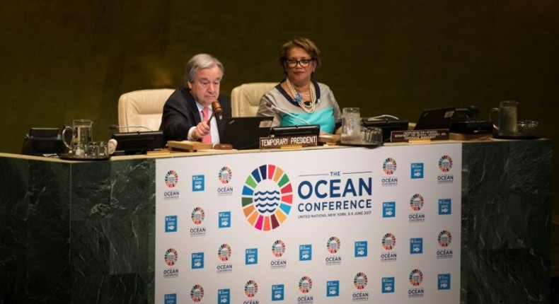 United Nations Secretary General Antonio Guterres says saving the oceans is preserving life itself, as he opens the first global UN ocean conference