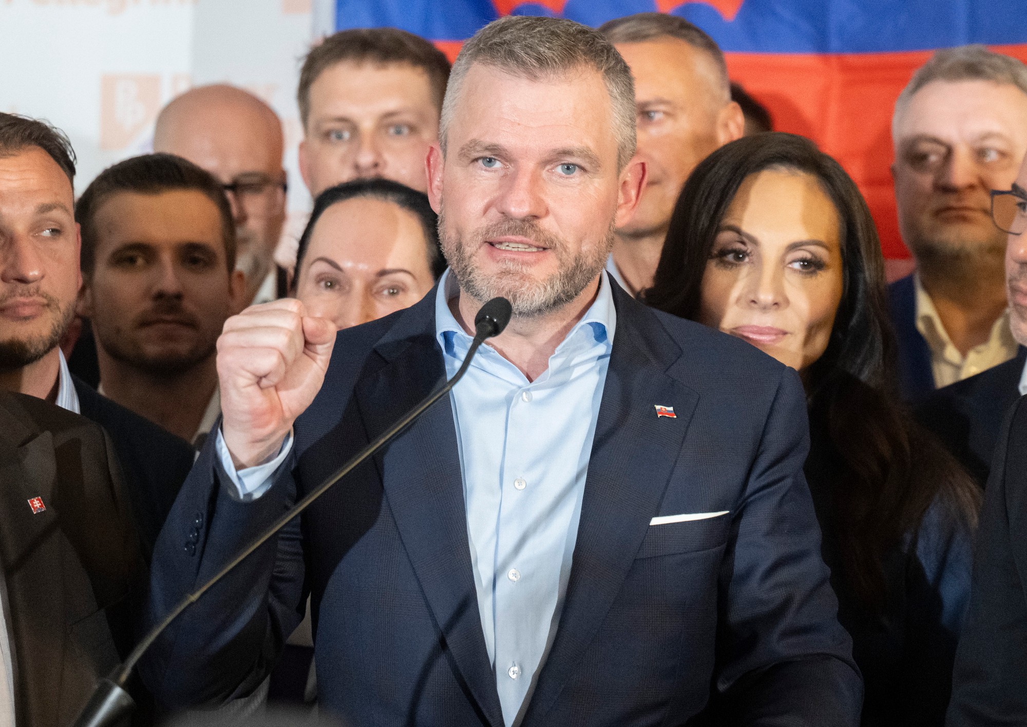 Druhé kolo prezidentských volieb: Peter Pellegrini reaguje na víťazstvo.