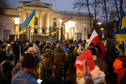 Tłumy pod ambasadą Rosji 