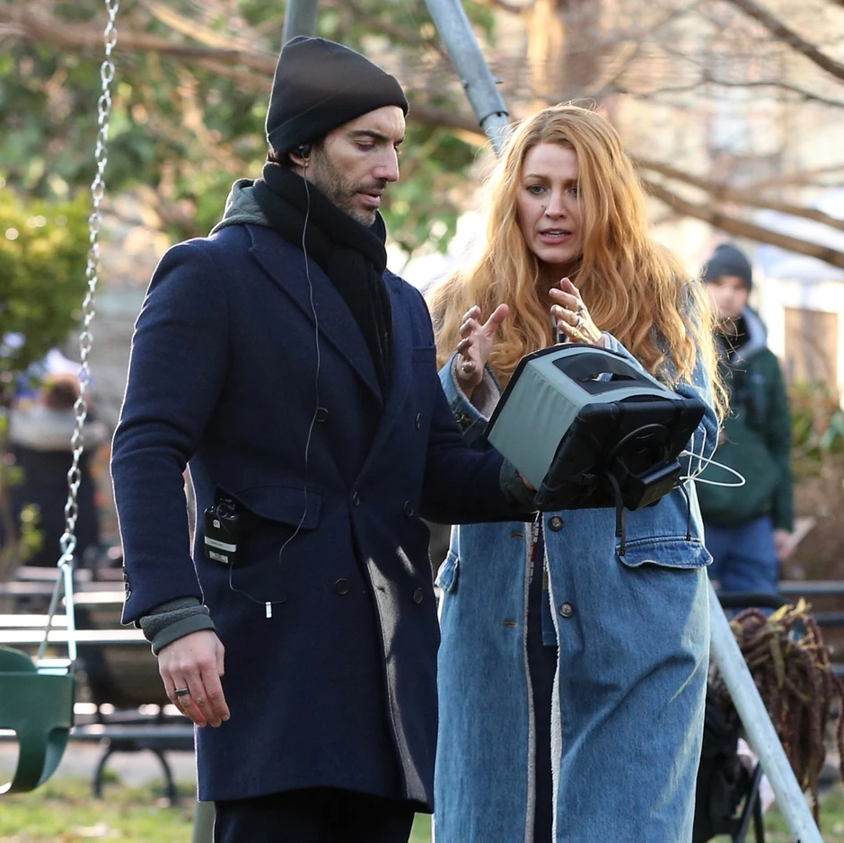 Blejk Lajvli i Džastin Baldoni na setu "Sa nama se završava"