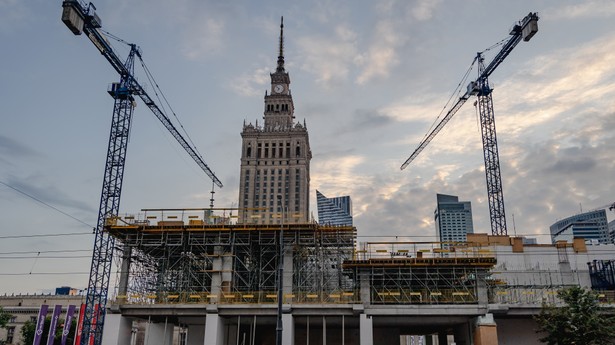 Plac budowy Muzeum Sztuki Nowoczesnej w Warszawie