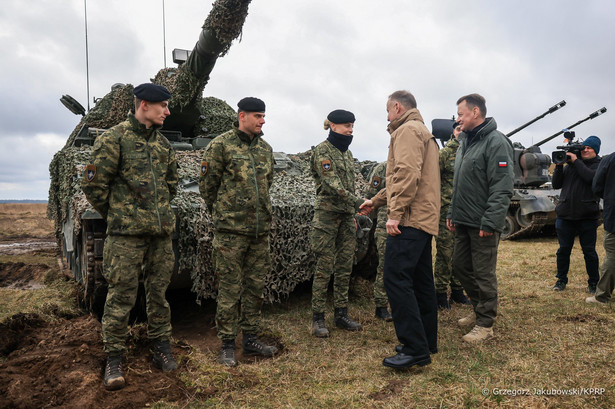 Andrzej Duda, Mariusz Błaszczak na poligonie w Orzyszu