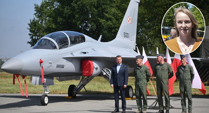 Błaszczak prezentował myśliwce z Korei. Jeden ma pilotować żona Hołowni, ale na wydarzeniu jej zabrakło. Powód?