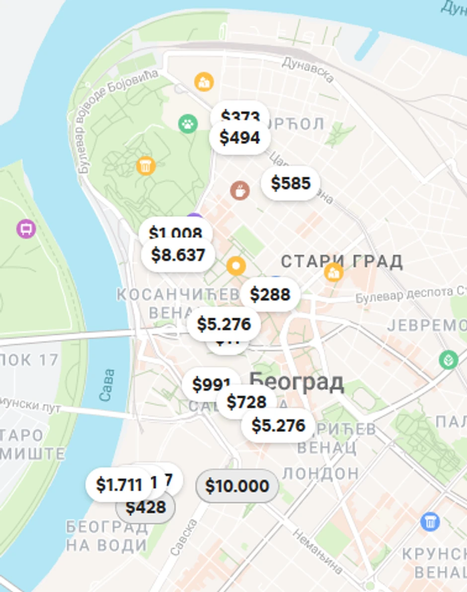 Slobodni apartmani na Savskom vencu i Starom gradu