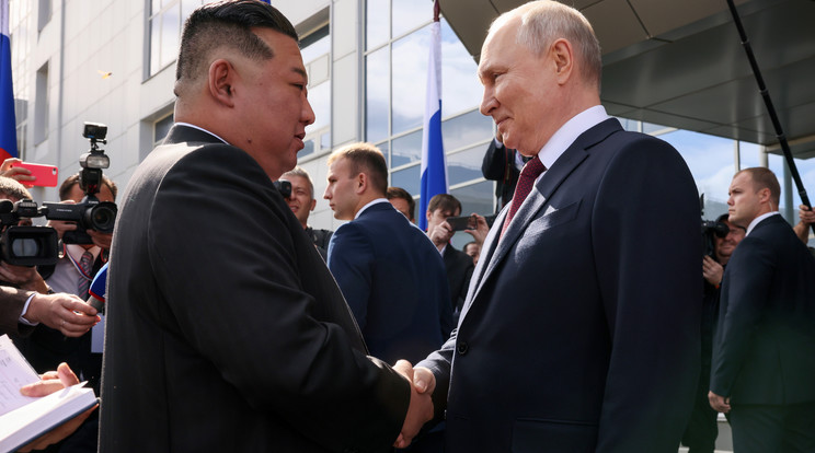 Kim Dzsongun azt mondta Putyinnak, akkor találkoznak, amikor neki jó / Fotó: EPA/MIKHAIL METZEL /SPUTNIK / KREMLIN POOL MANDATORY CREDIT