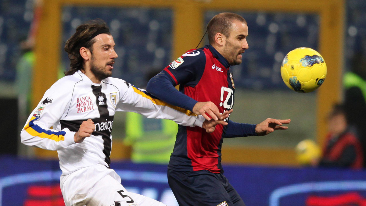 Genoa CFC zremisowała z AC Parmą 2:2 (0:1) w pierwszym sobotnim meczu 25. kolejki Serie A.