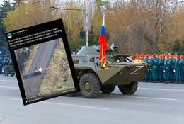 Ukraina. Nieprzeszkoleni rosyjscy żołnierze wjechali wprost na minę. Transporter dosłownie się rozpadł [WIDEO]