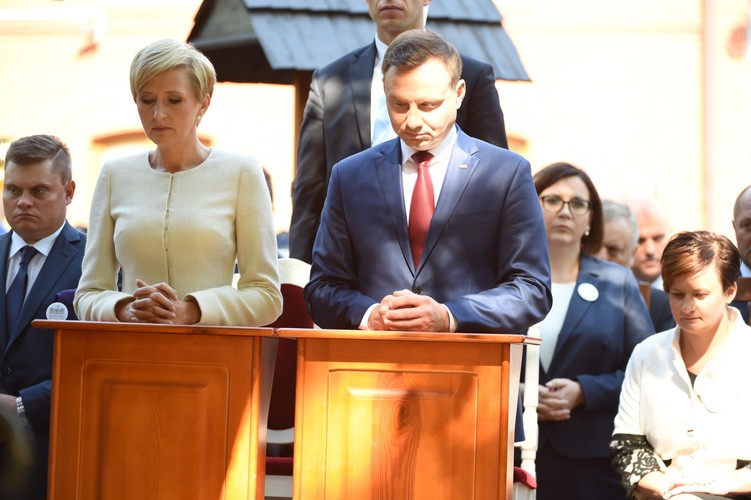 Andrzej Duda z małżonką