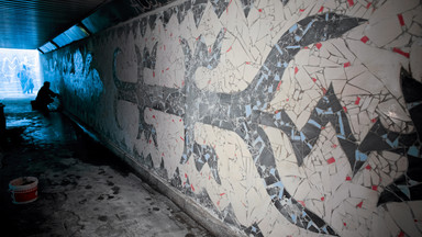 Największa mozaika w przejściu podziemnym