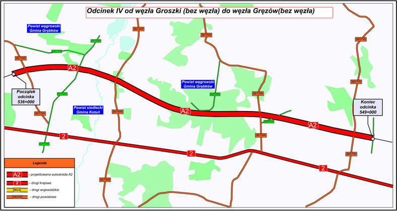 Autostrada A2 Groszki - Gręzów 
