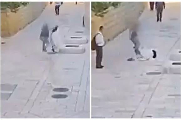 UZNEMIRUJUĆI SNIMAK Jezivo: Muškarac prišao monahinji s leđa u Jerusalimu, jako je gurnuo, a onda je ŠUTIRAO dok je ležala