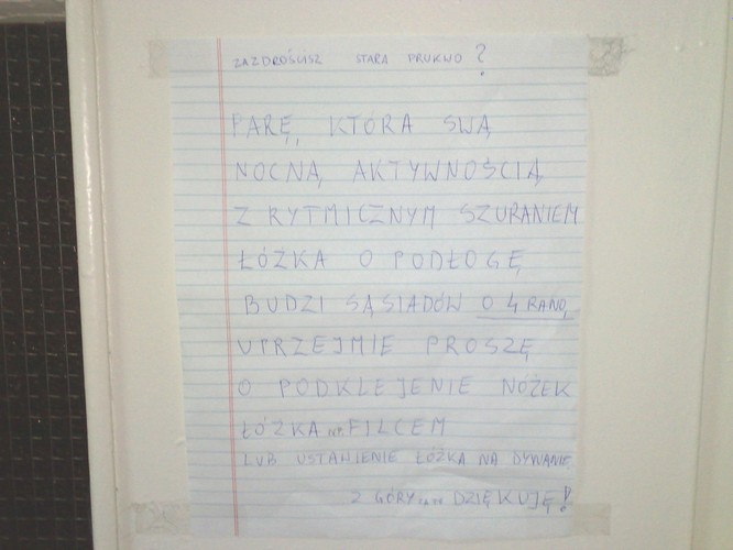 Ogłoszenie sąsiedzkie