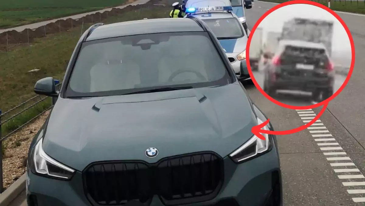 Takiej interwencji kierowca BMW się nie spodziewał