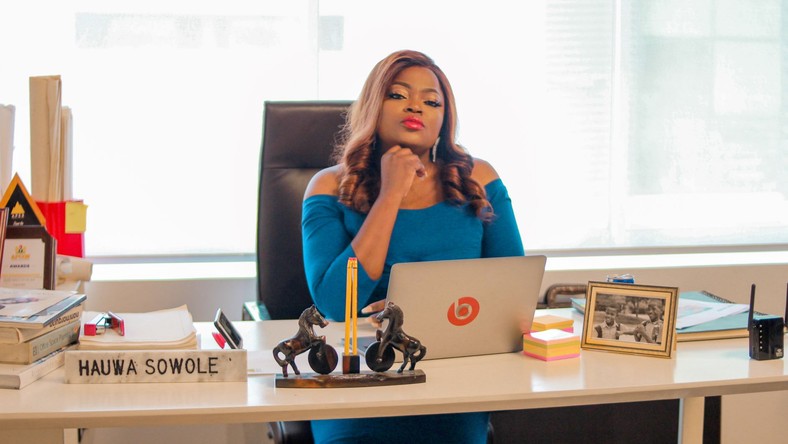 Funke Akindele-Bello takes on the role of Hauwa in upcoming film, 'Who's the Boss'. [Inkblot productions]