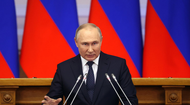 Elhangzott Putyin beszéde, amit az egész világ lélegzetvisszafojtva hallgatott / Illusztráció / Fotó: MTI/AP/Kreml/Szputnyik pool/Alekszandr Demjancsuk