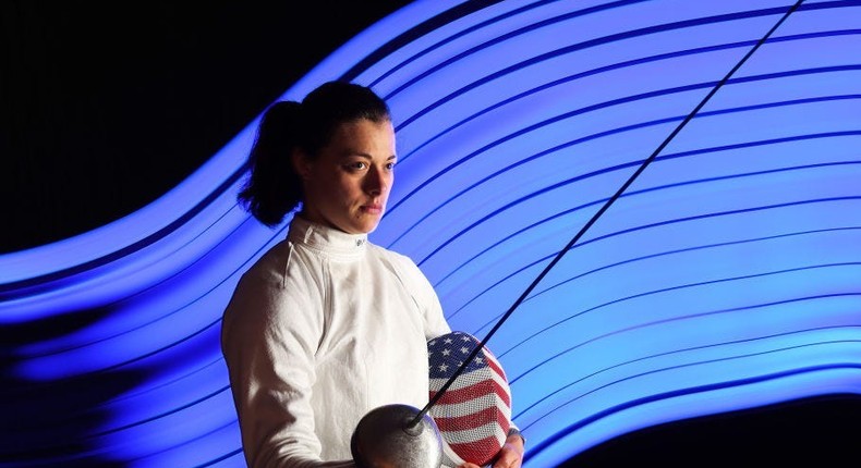 Kat Holmes is an Olympic fencer.Al Bello/Getty Images