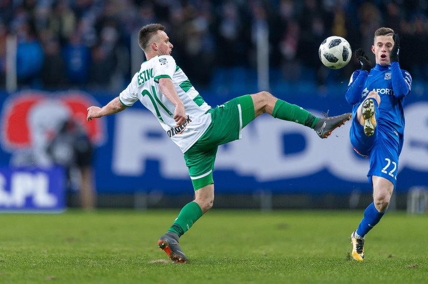 Pilka nozna. Ekstraklasa. Lech Poznan - Lechia Gdansk. 16.03.2018