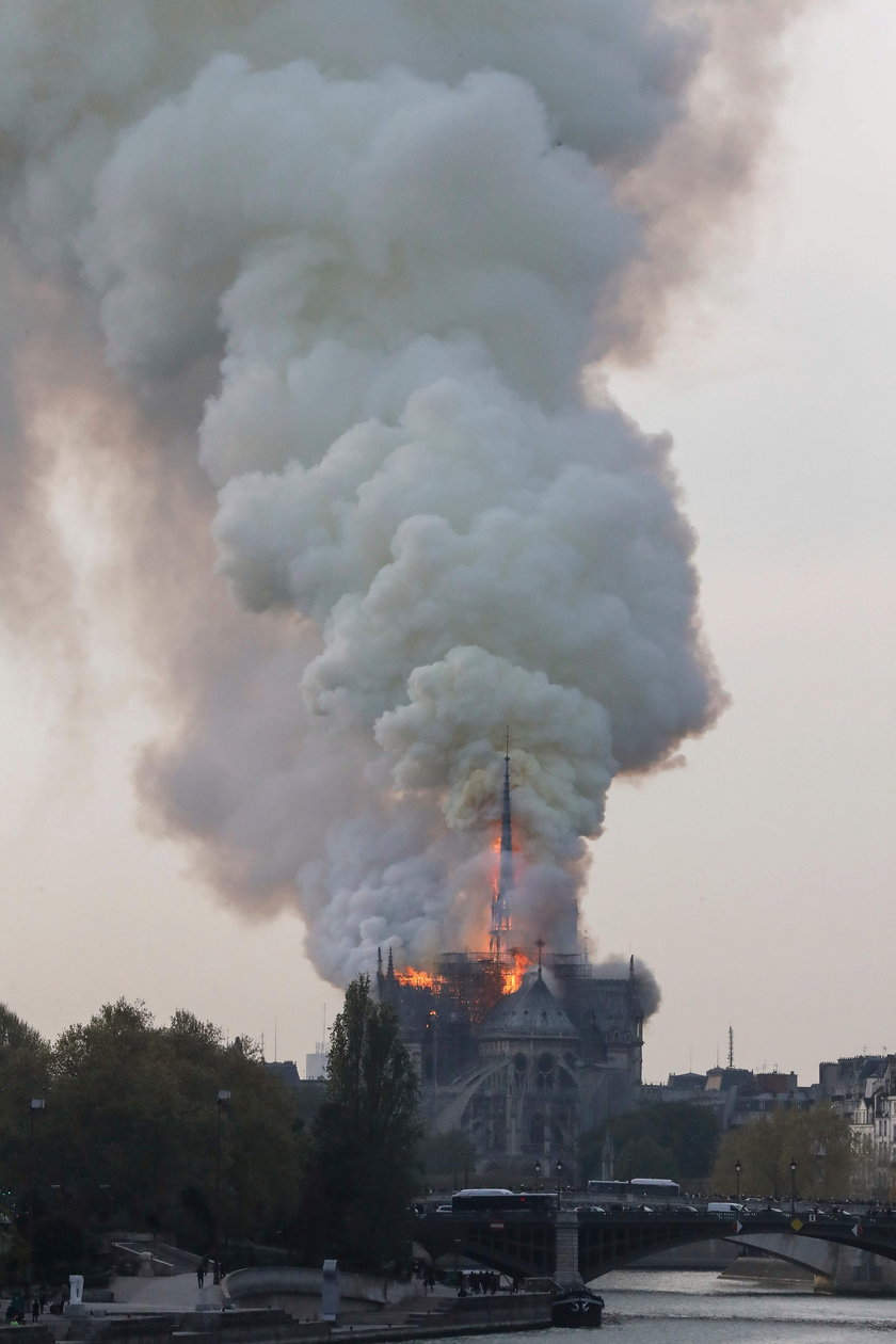 Pożar katedry Notre Dame w Paryżu