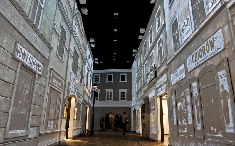 Wystawa Na Żydowskiej Ulicy - fragment ekspozycji stałej w Muzeum Historii Żydów Polskich