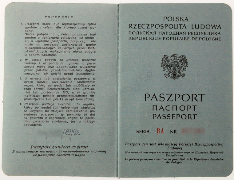 Paszport mężczyzny