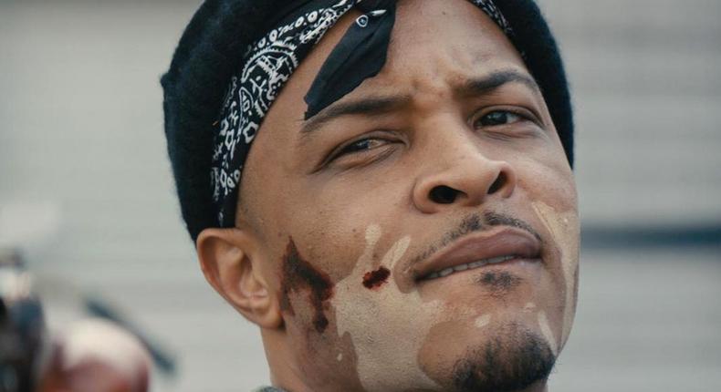 T.I plays a local drug dealer in 'Cut Throat City'  [Twitter/@bossip]