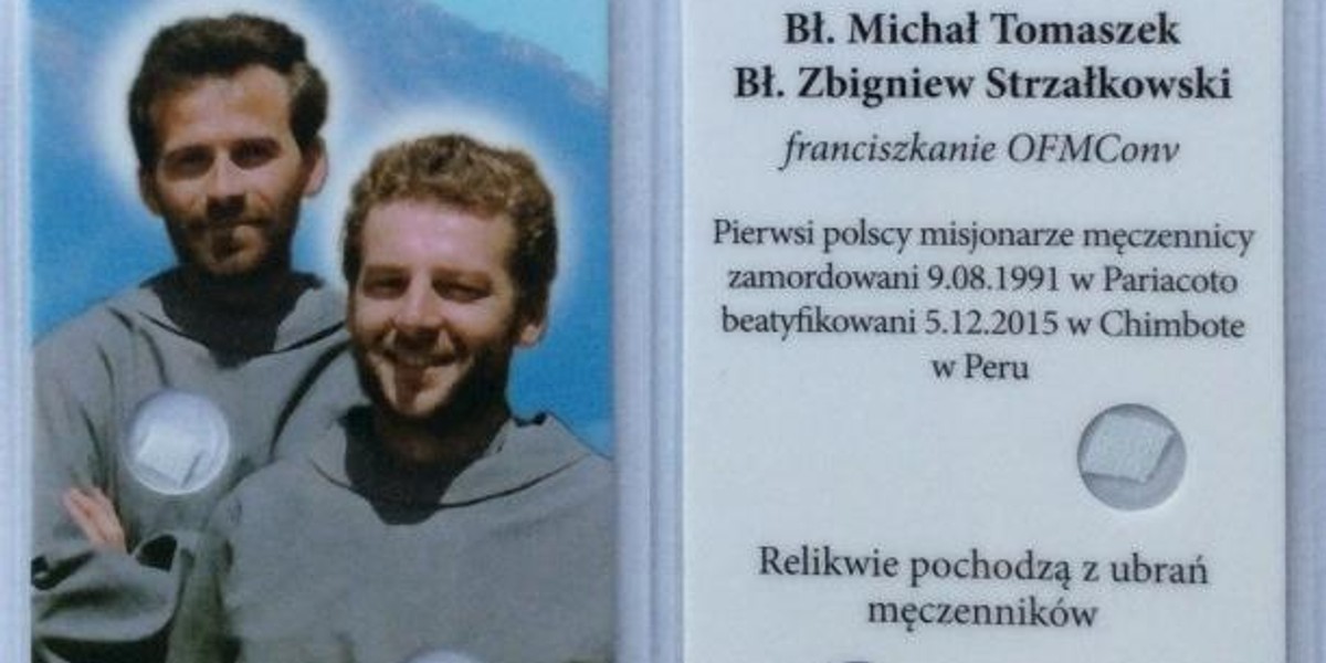 Obrazki z relikwiami zamordowanych misjonarzy mają chronić polskich kierowców przed terrorystami