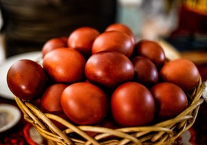 Farbanje jaja na Hilandaru