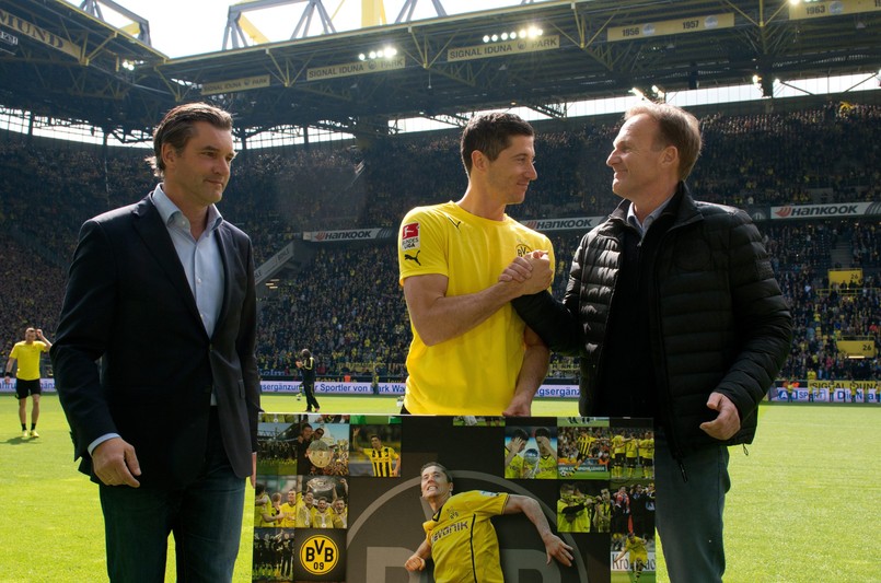 Piłkarze Borussii Dortmund wygrali na własnym stadionie z Hoffenheim 3:2 (3:1) w meczu przedostatniej, 33. kolejki niemieckiej ekstraklasy.