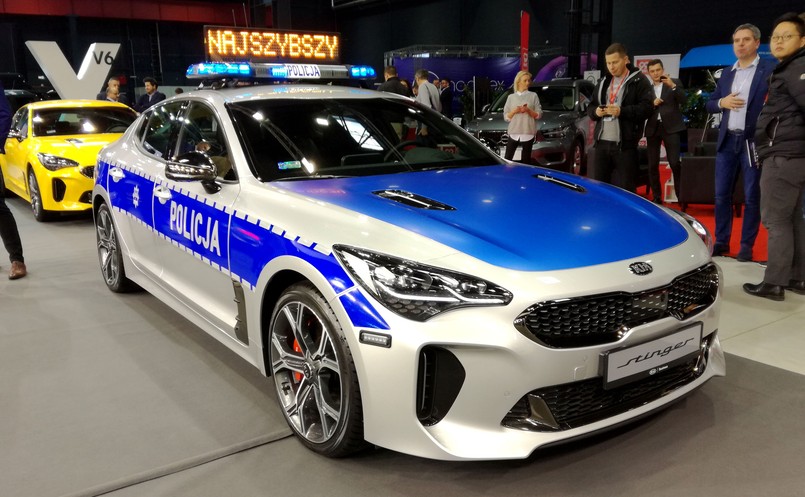 Kia Stinger GT jako radiowóz polskiej policji