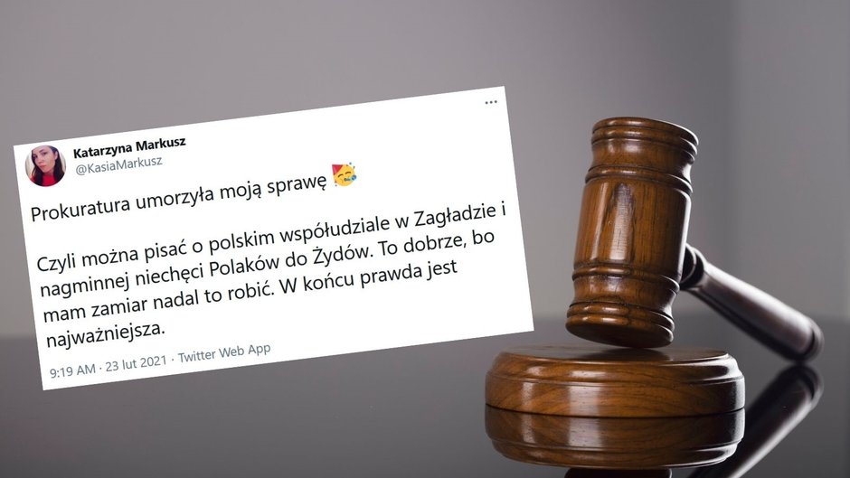 Umorzono sprawę przeciwko dziennikarce, która pisała o roli Polaków w Holokauście