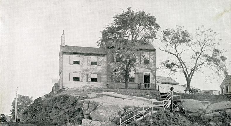 The Brennan farmhouse, at 84th and Broadway, 1879.