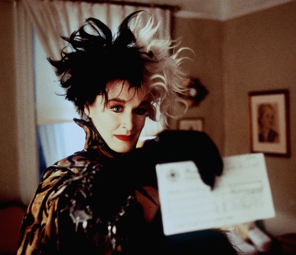 2. Cruella de Vil (Glenn Close, '101 dalmatyńczyków')