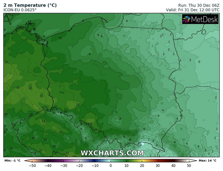 Temperatura miejscami przekroczy 10 st. C