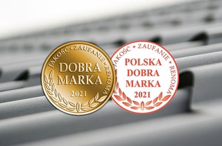 Blachotrapez z tytułem Dobra Marka 2021  oraz Polska Dobra Marka 2021