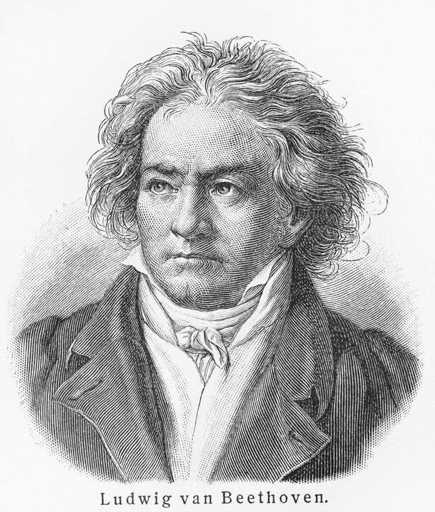 Ludwig van Beethoven - rysunek z Meyers Lexicon