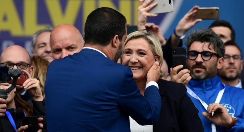 The parties of France's Marine Le Pen and Italy's Matteo Salvini earned the biggest results in their respective countries