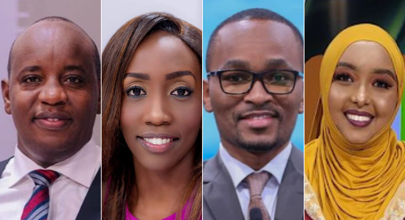 RMS Editorial Director Linus Kaikai, Managing Editor (Swahili) Jamila Mohamed, Senior news anchor, and Business News Editor Yvonne Okwara and news anchor Sam Gituku