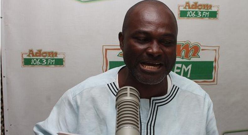 Kennedy Agyapong in Adom FM studios