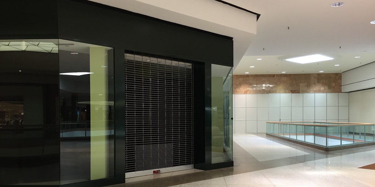 Many storefronts in the struggling Regency Square mall in Richmond, Virginia have gone dark.