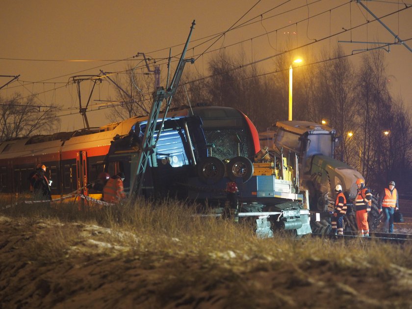 Zderzenie pociągu z ciężarówką w Łodzi