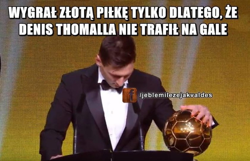 Fani skomentowali wygraną Messiego w wyścigu o Złotą Piłkę. MEMY