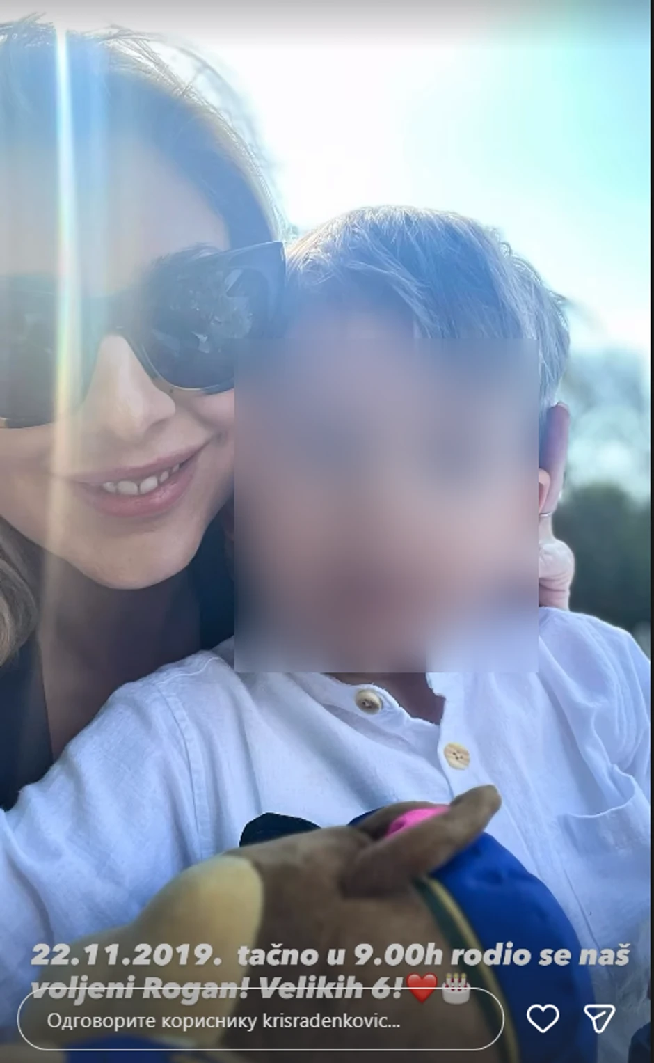 Kristina Radenković sa sinom Roganom