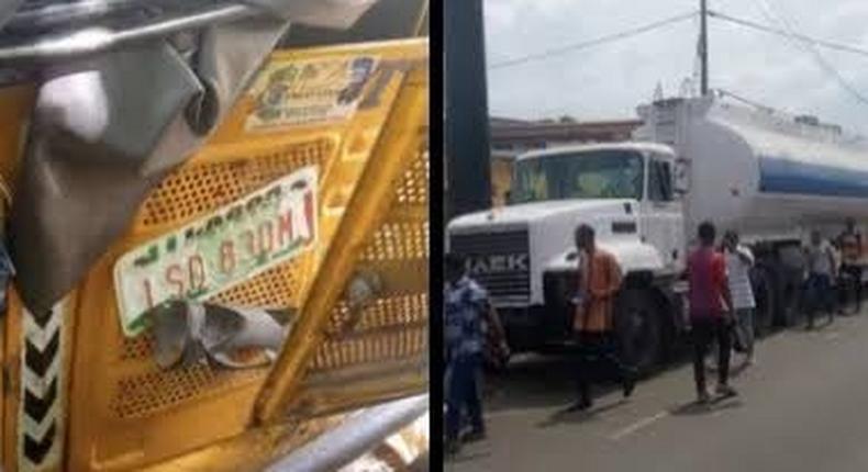 Pandemonium in Lagos as tanker crushes 3 okada riders