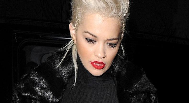 Rita Ora, nipples out in London